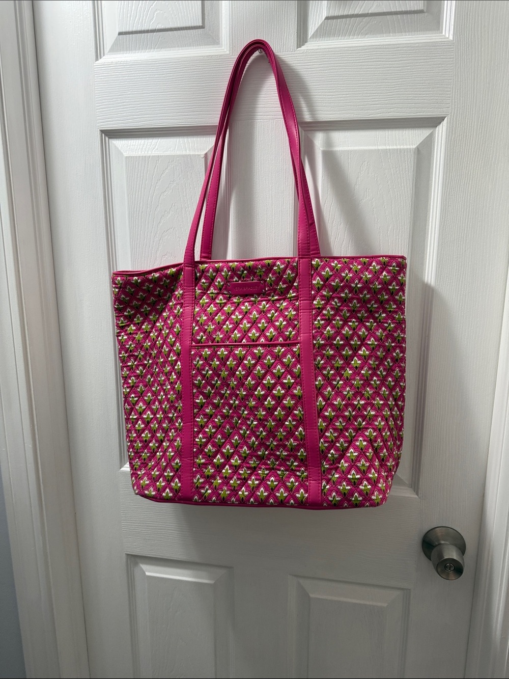 Vera Bradley Hot Pink Quilted Pattern Tote